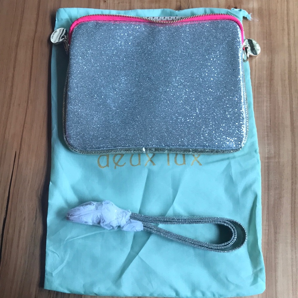 NEVER USED Silver Sequined iPad Case